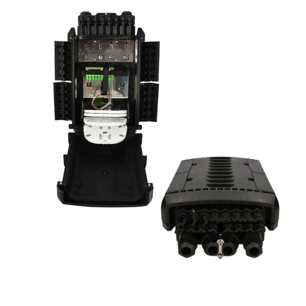CAJA TERMINAL EXTERIOR PARA FIBRA OPTICA 16 PUERTOS, IP65, 16 ADAPTADORES SC/APC Y SPLITTER 1X16 SC/APC