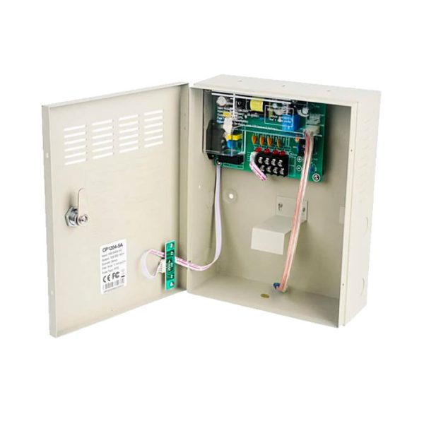 FUENTE DE PODER 12V 5A PARA 4 SALIDAS CCTV