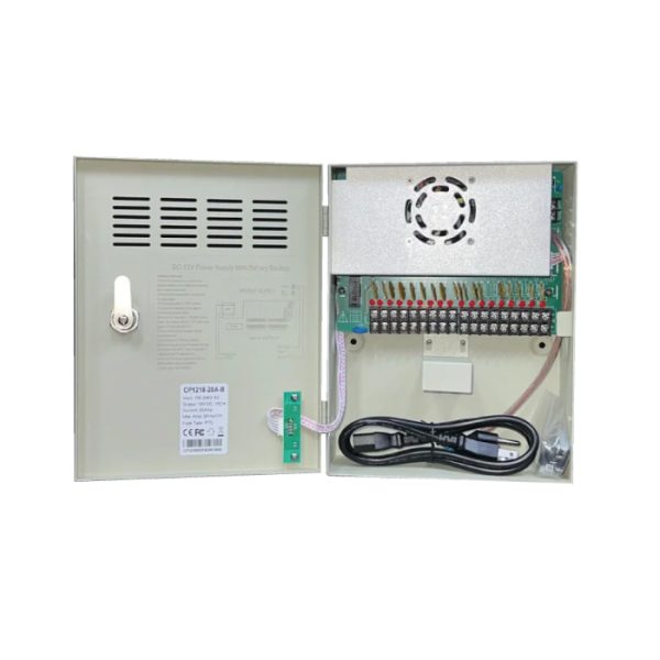 FUENTE DE PODER DC12V 20A PARA 18 SALIDAS CCTV