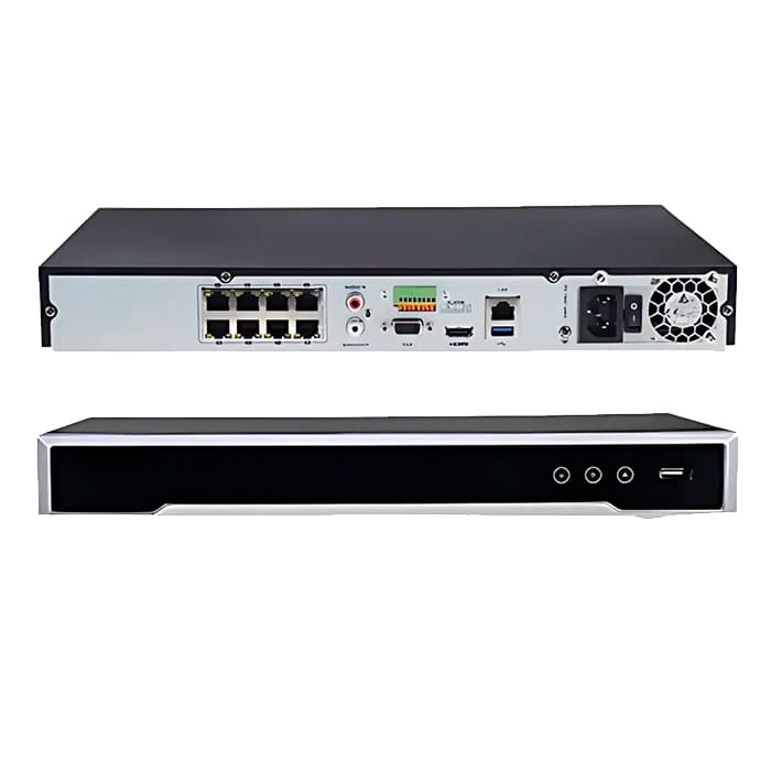 NVR 8CH 12 MP (4K) / 8 CANALES IP SOPORTA POS ACUSENSE (EVITA FALSAS ALARMAS