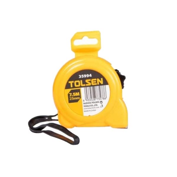 FLEXOMETRO TOLSEN ABS AMARILL 7.5MTS*25MM