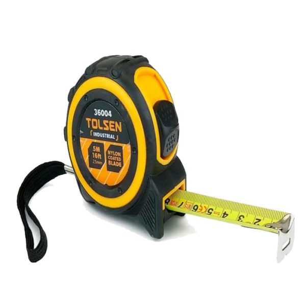 FLEXOMETRO TOLSEN P/CAUCHO IND. 5M/16FT*25MM