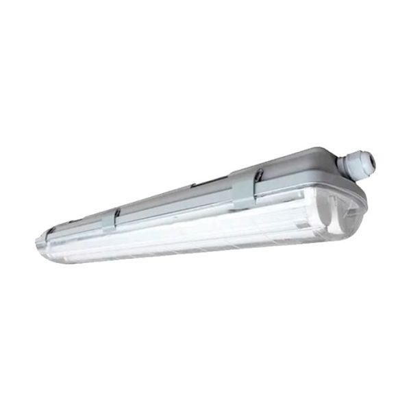 LUMINARIA LED SELLADA 126X13CM 2 TUBOS POLICARBONATO