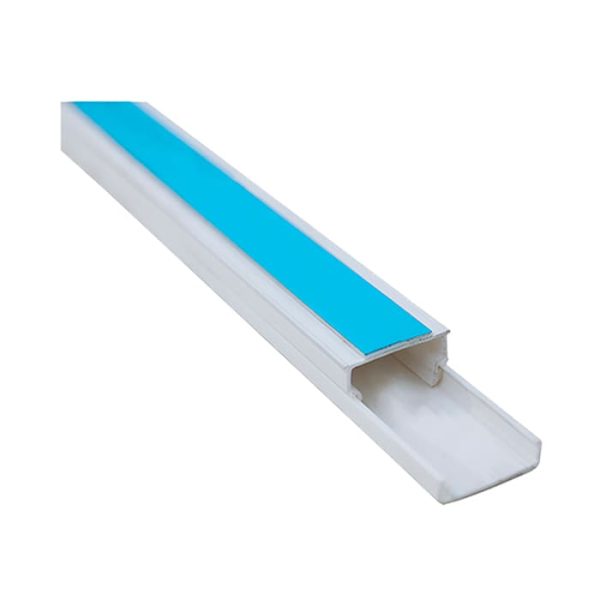 CANALETA LISA 20X12 ADHESIVO BLANCA DEXON