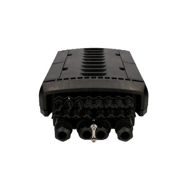 CAJA TERMINAL EXTERIOR PARA FIBRA OPTICA 16 PUERTOS, IP68, 16 ADAPTADORES SC/APC Y SPLITTER 1X16 SC/APC PARA PARED Y POSTE, KIT COMPLETO