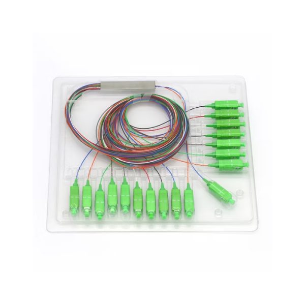 SPLITTER CON CONECTORES TIPO SC/APC MONOMODO DE  1-16 HILOS