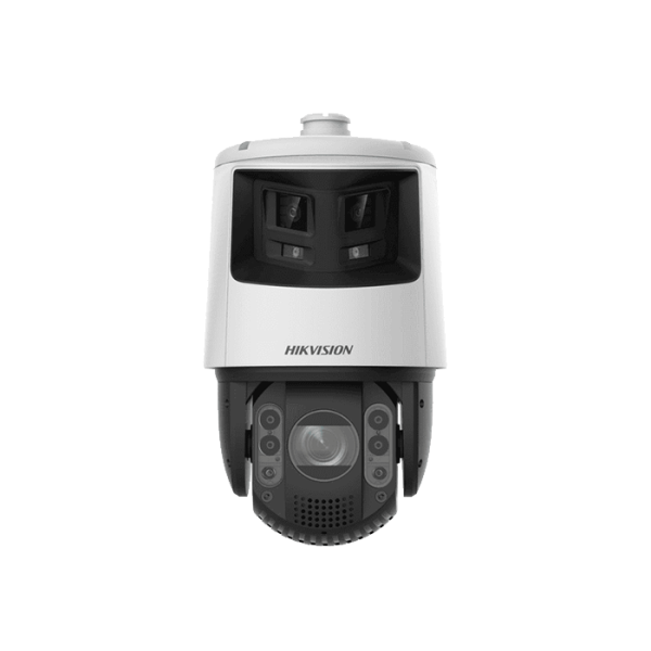 DS-2SE7C425MWG-EB/26(F0)  [TANDEMVU] PTZ IP 4 MEGAPIXEL CON CÁMARA PANORAMICA 6 MEGAPIXEL / 25X ZOOM / 200 MTS IR / 30 MTS LUZ BLANCA / ACUSENSE / IP66 / ALERTA AUDIBLE Y LUZ ESTROBOSCOPICA / AUTOSEGU