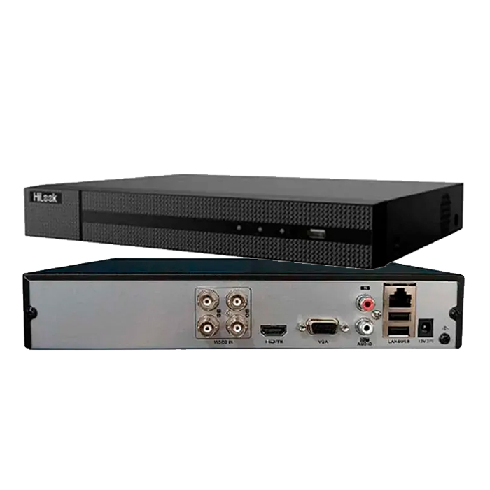 DVR 4CH 1080P 3K LITE AUDIO DOBLEVIA + 2 IP ADIC 6MP MOTION DETECTION 2.0 HILOOK