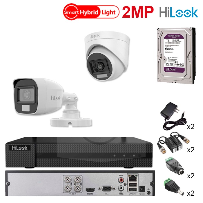 1 DVR-204-QM1 + 1 THC-B127-LPS + 1 THC-T127-LPS + 1 HDDWDIWD10PURZS + 2 JR-CA03 + 2 HT2000 + 2 JR-52 + 2 JR-53