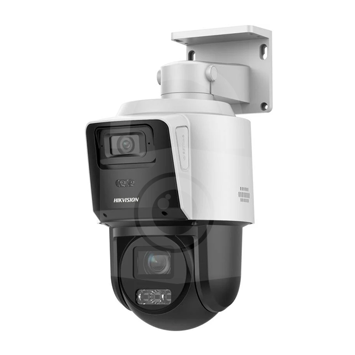 TANDEMVU PTZ IP 4MP CON CÁMARA PANORAMICA 4 MP / 4X ZOOM / DUAL LIGHT (40 MTS IR + 30 MTS LUZ BLANCA) / ACUSENSE / IP66 / POE+ / DARKFIGHTER / MICRO SD / INCLUYE BASE PARA TECHO O PA